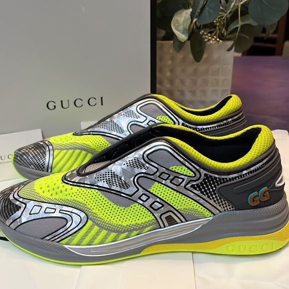 GUCCI Mens Ultra-pace Two Color 3D Sneakers - Picture 6 of 12